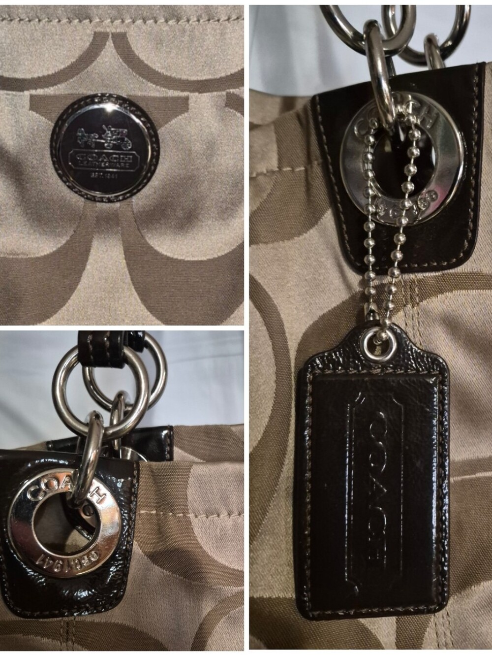 Coach Alex Signature Sateen Tote / Shoulder bag - Picture 9 of 13